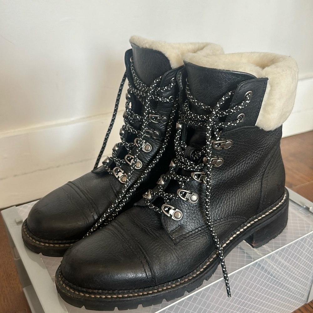Frye Samantha Hiker Boot w/ Fur
